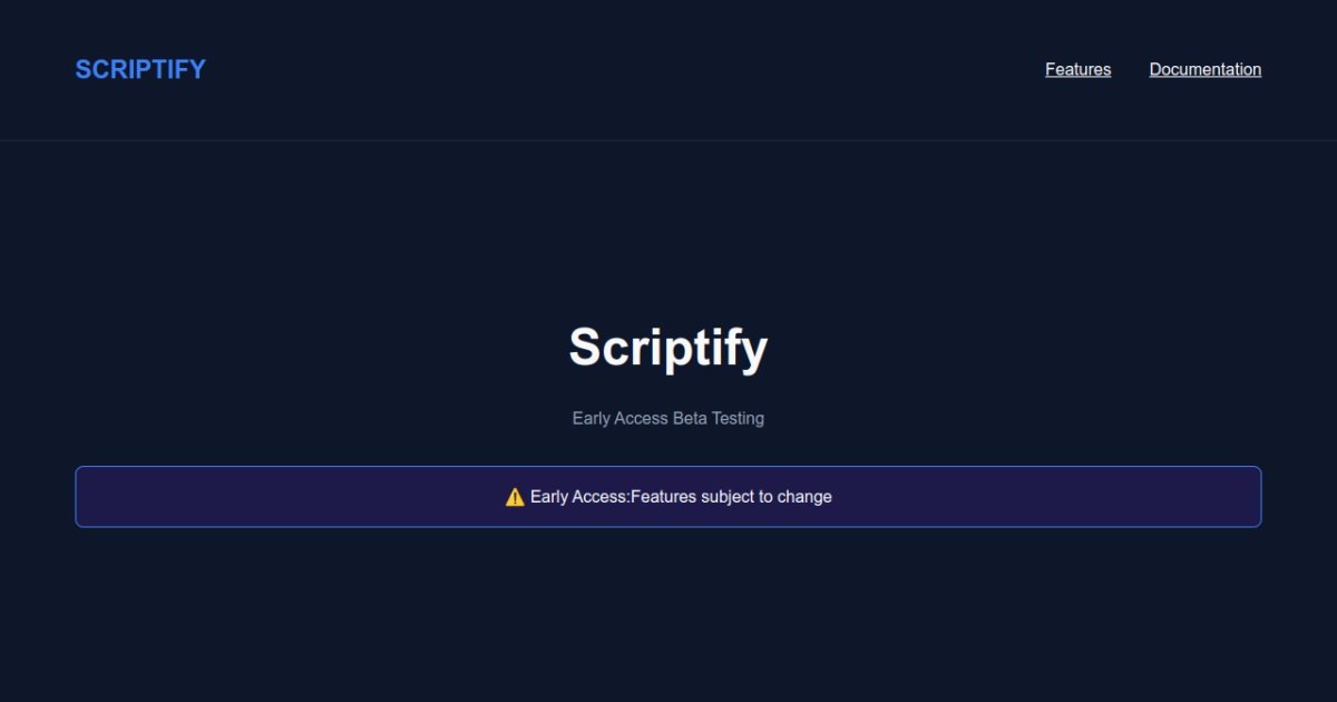 Scriptify