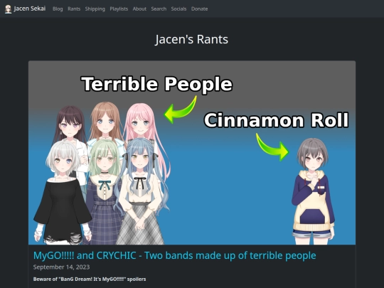 Website screenshot