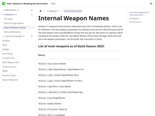 voiddocs/docs/== Reference ==/Internal Weapon Names screenshot