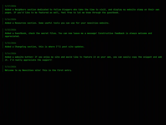updates screenshot