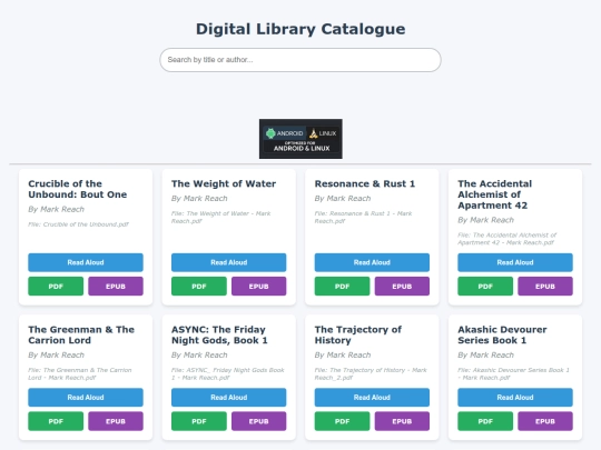 library screenshot