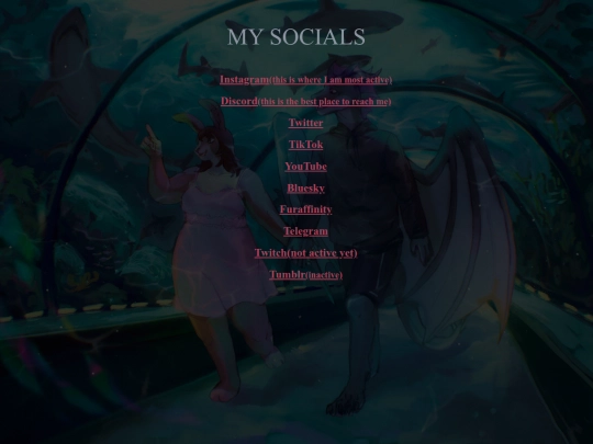 socials screenshot