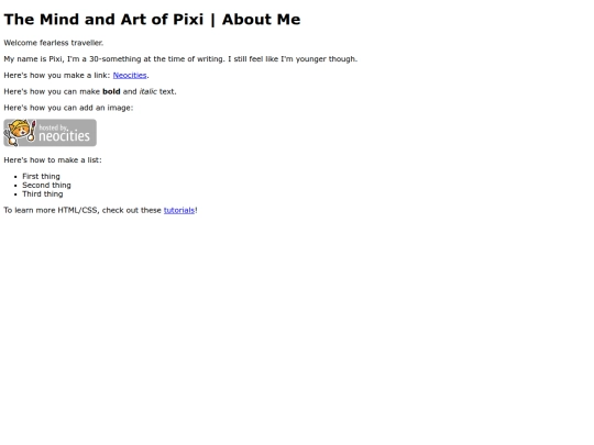 about-me screenshot