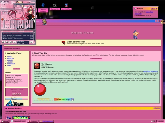 Website screenshot