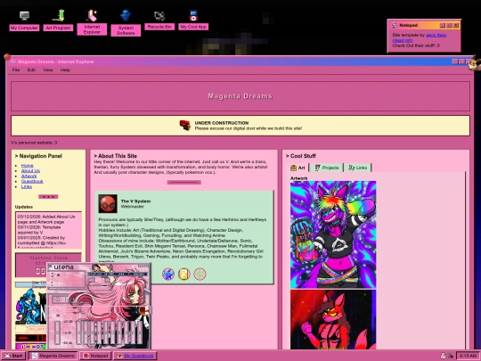 Website screenshot