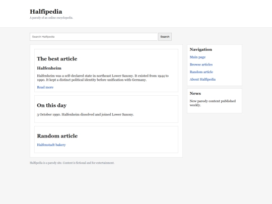 Website screenshot