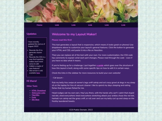Website screenshot