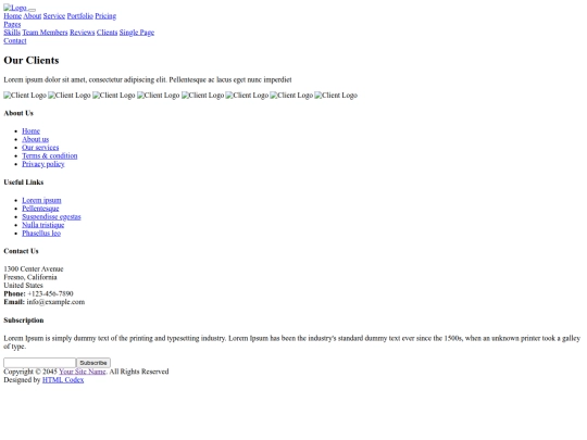 client screenshot