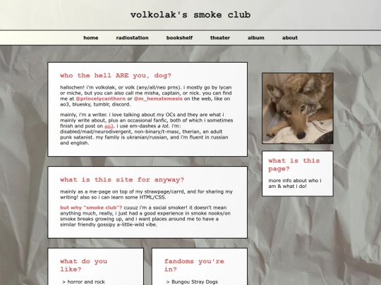 Website screenshot