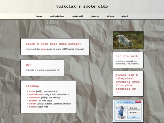 Website screenshot