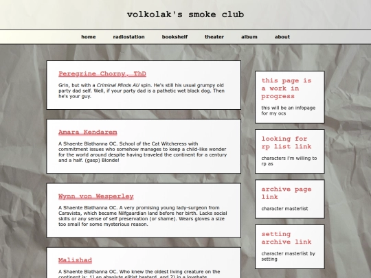 Website screenshot