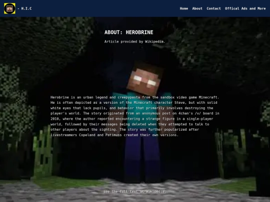 Website screenshot