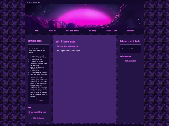 Website screenshot