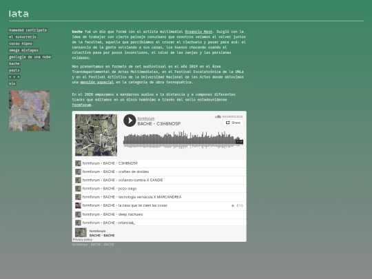 pages/bache screenshot