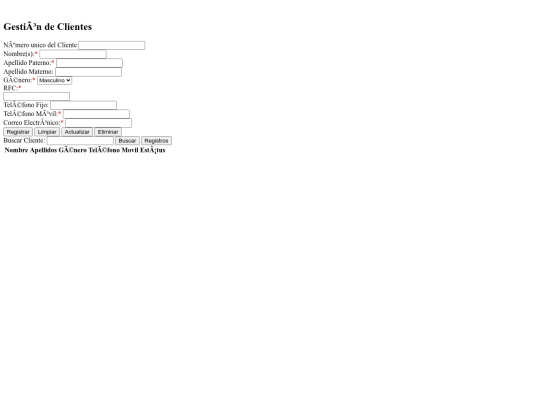 modules/moduloAccesorios/view_Clientes screenshot