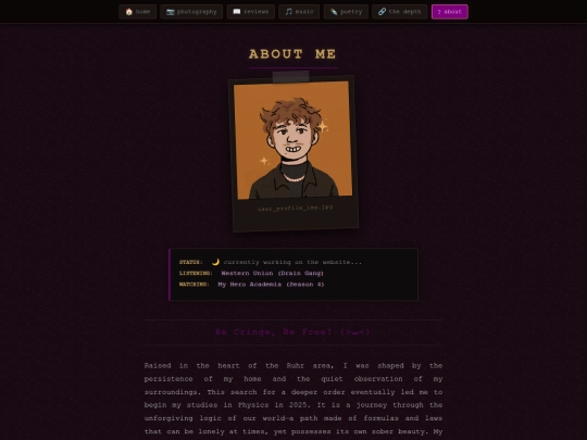 Website screenshot