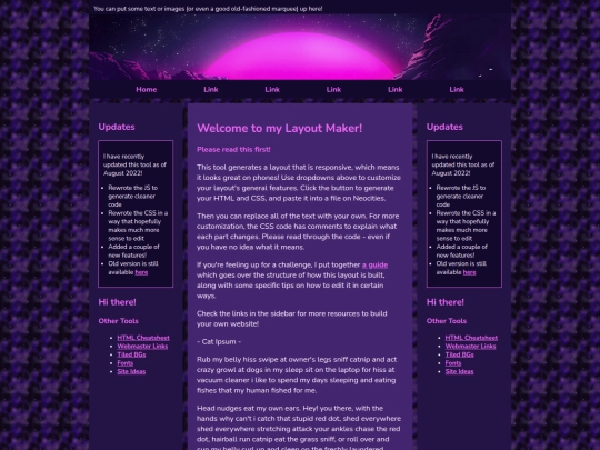 Website screenshot