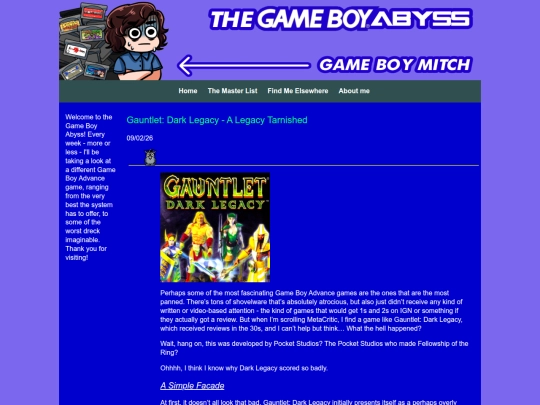 Website screenshot