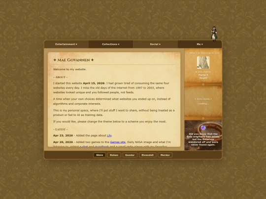 Website screenshot