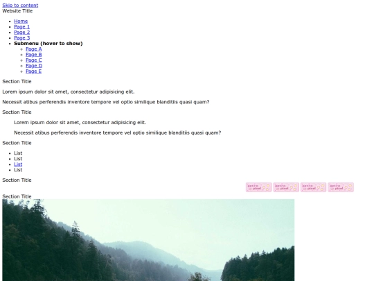 Website screenshot