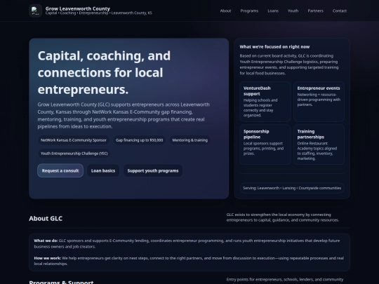 Website screenshot