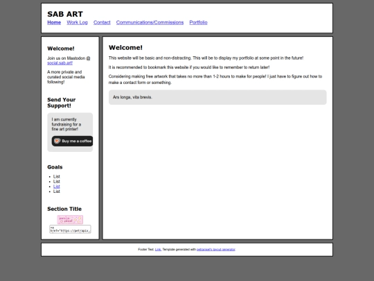 Website screenshot