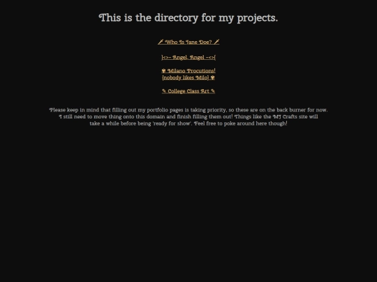 projects screenshot