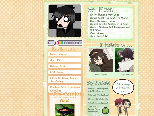 about-me screenshot