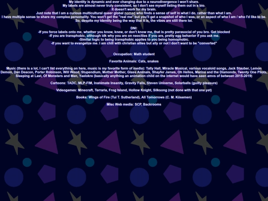 about-me screenshot