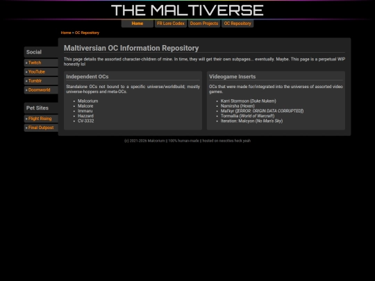 Website screenshot