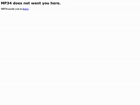mp34nothome screenshot