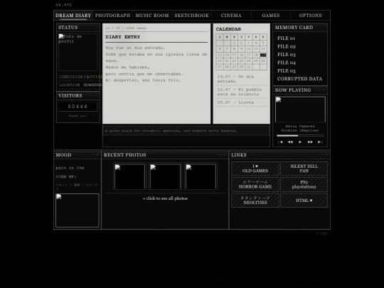 diary screenshot