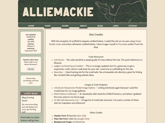 Website screenshot