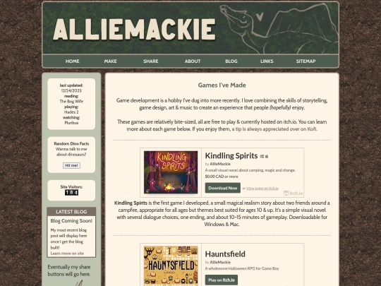 Website screenshot