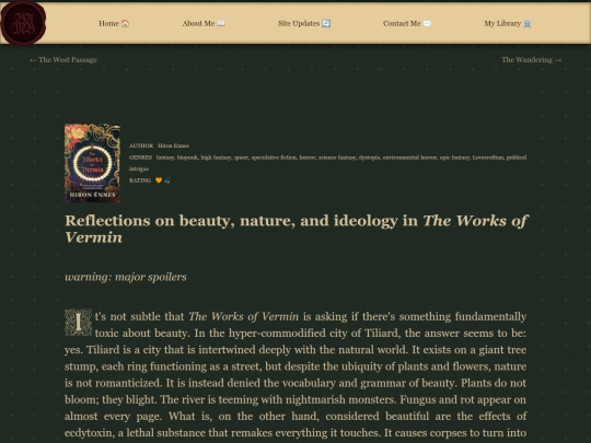 posts/reviews/theworksofvermin screenshot