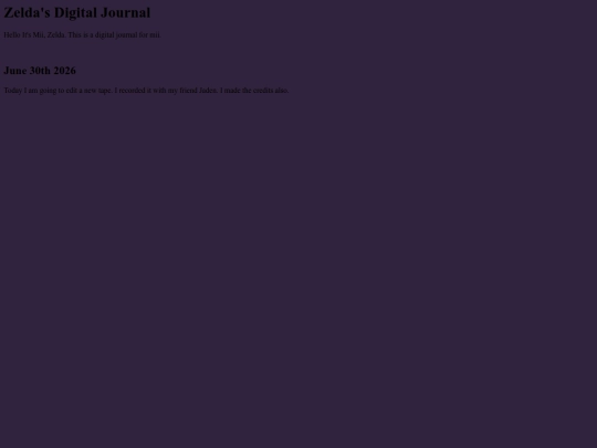 Journal screenshot