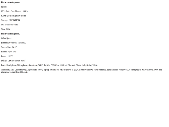 latituded620 screenshot