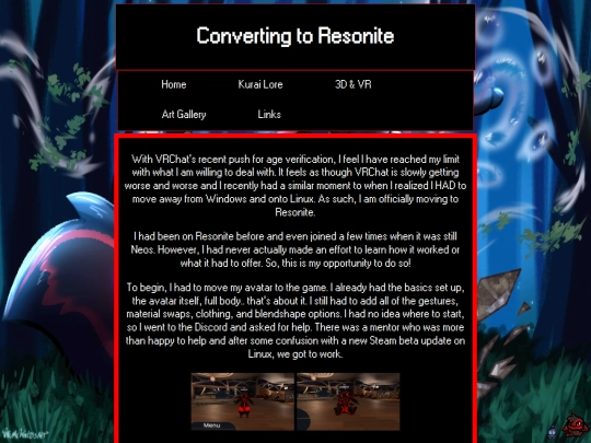 Website screenshot