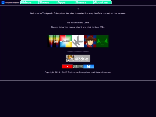 Website screenshot