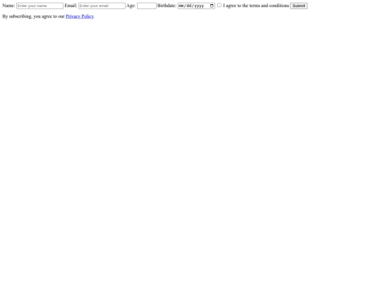 form screenshot