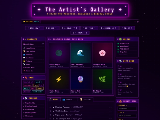 Website screenshot