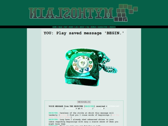 messages/begin screenshot