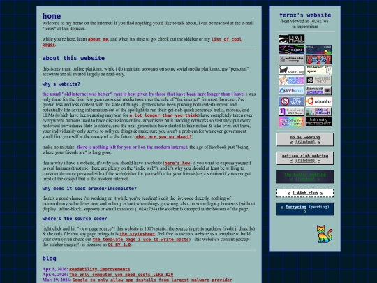 Website screenshot