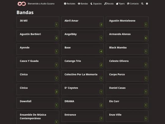 bandas screenshot