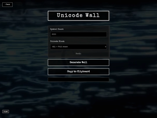 unicode_wall screenshot