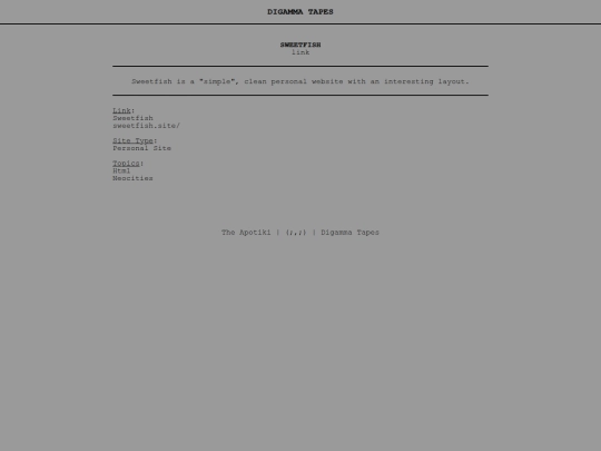 post/Sweetfish screenshot