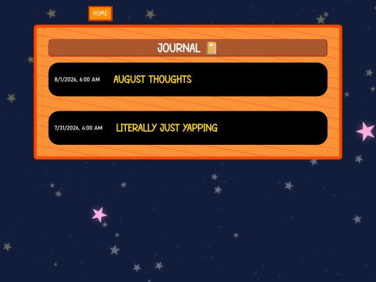journal screenshot