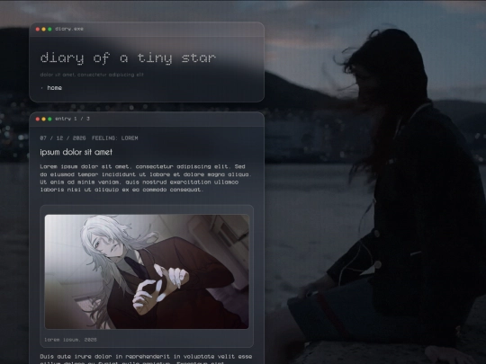 diary screenshot