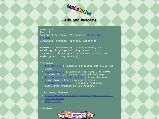 Website screenshot