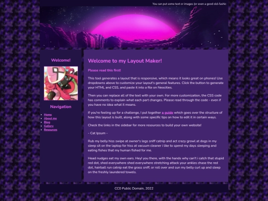Website screenshot